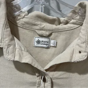 NEW Alpine Design corduroy shirt long Sleeve Morning Haze Size Large‎ Khaki Tan thumbnail 4