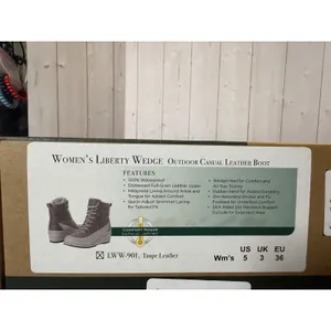 Muck Boot Liberty Wedge Boots Waterproof Women's 5 Taupe Lace Up Leather New thumbnail 3