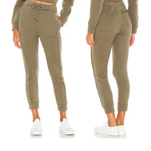 Free People Movement High Rise Joggers Size S Work It Out Army Olive Green thumbnail 2