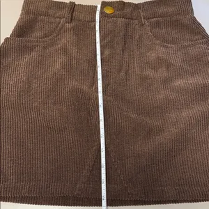Brown Corduroy Skirt From SHEIN Size Small thumbnail 4