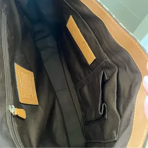 Vintage Coach Voyager Logo Canvas and Leather Messenger Bag in Brown thumbnail 13