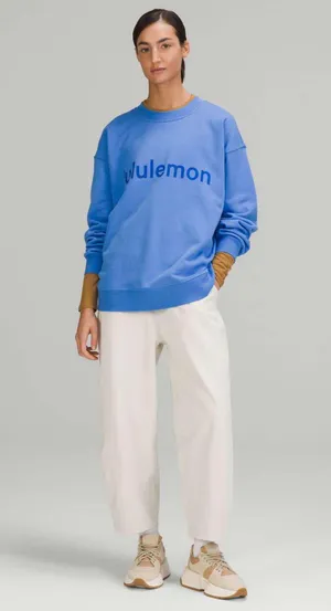 Lululemon Perfectly Oversized Crew *Graphic Blue Nile 4 thumbnail 2
