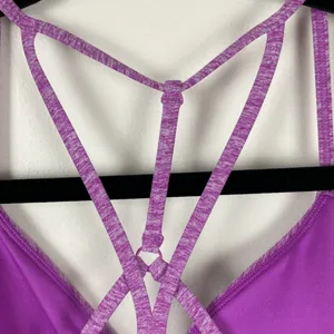 Alo Yoga Alosoft Lavish Sports Bra Strappy Women’s Size Small Purple Active Soft thumbnail 7