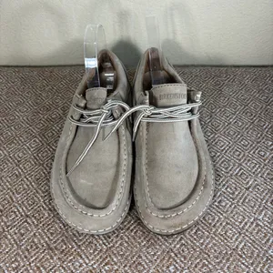 Birkenstock Suede Mens Shoe Size 9 42 Color Sands Beige Made In Germany $258 thumbnail 3