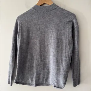 Madewell Gray Boxy Mock Neck‎ Sweater thumbnail 3