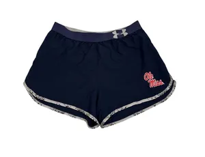 Under Armour All Season Gear Ole Miss Athletic Blue Gray Shorts Size Medium thumbnail 1