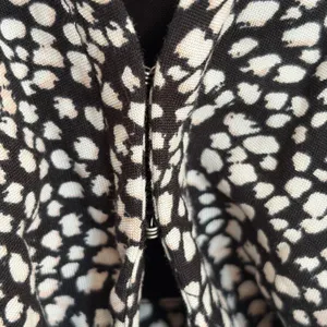 Abercrombie‎ & Fitch Womens Pebble Print Tie Front Crop Top Black White XS NWT thumbnail 3