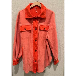 Free People We the Free Ruby Fleece Shirt Jacket Size Small thumbnail 13
