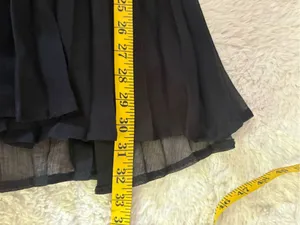 Lulus Stylish Shine Black Rhinestone Bow Long Sleeve Mini Dress Size small thumbnail 7