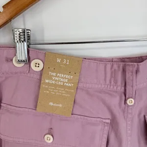 Madewell Perfect Vintage‎ Wide-Leg Pant Women 31 Grape High Rise Utility Edition thumbnail 4