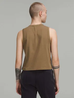 Lululemon Classic-Fit Cotton-Blend Tank Top Artifact yoga Pilates gym activewear thumbnail 2