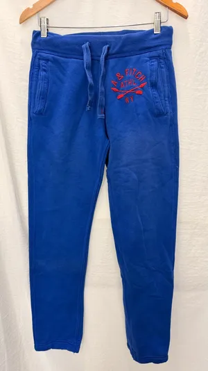 Abercrombie & Fitch Blue Athletic Fleece‎ Sweatpant XS Y2K Hippie Streetwear thumbnail 1