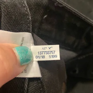 American Eagle Black Denim Mini Skirt thumbnail 7