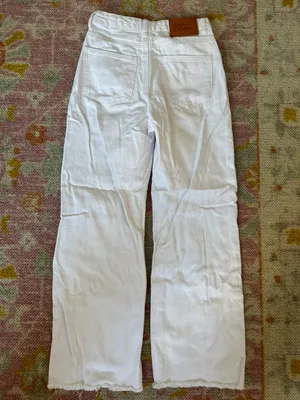 Princess Polly White Wide Leg Jeans thumbnail 2