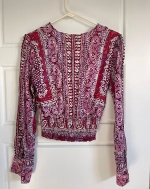 Free People Cropped Shirt thumbnail 2