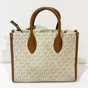 Michael Kors MK Small Vanilla Messenger Handbag Bag Purse‎ Shopper Lady thumbnail 6