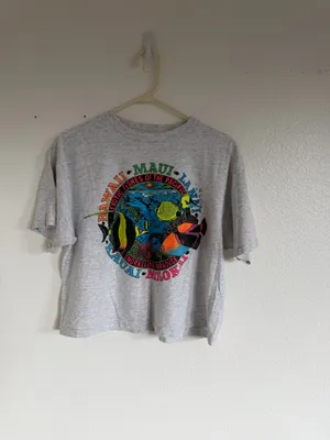 Vintage Hawaii Tee Gray Size M thumbnail 2