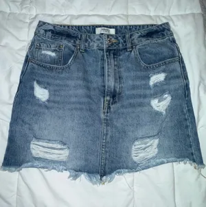 Forever 21 Jean Skirt Distressed thumbnail 1