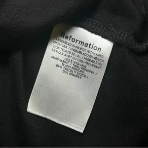 Reformation Adalynn Rose Black Cropped Tube Top Women’s size medium thumbnail 6