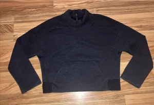 Lululemon Light as Warmth Crew ‎ 8 Dark Gray Casual Pullover Sweatshirt Workout thumbnail 1