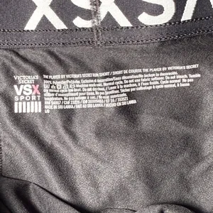 VSX Sport The Player Black Running‎ Shorts Gym Girl Athleisure Large thumbnail 2