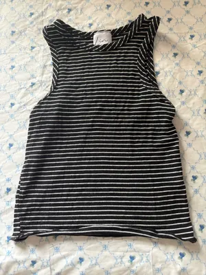 Striped tank top Black Size XS thumbnail 1