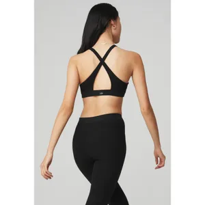 ALO YOGA Alosoft Iconic 90's Bra - Black XS NWT ( SOLD OUT) thumbnail 3