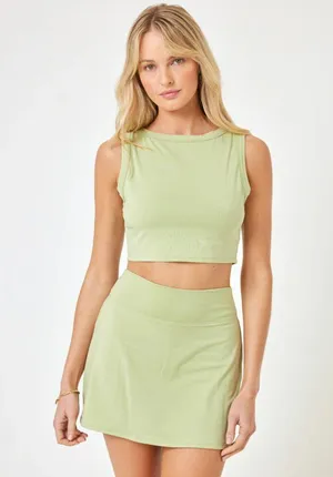 L*SPACE Nolan Skort in Celery Size Small NWT thumbnail 1