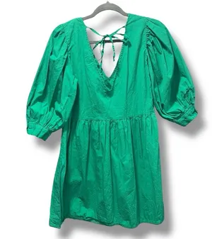 ASOS puff sleeve mini smock dress thumbnail 2