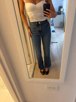 PacSun High-Rise Dark Wash Jeansstraight leg thumbnail 6
