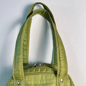 Lug Green Overnight‎ Tote Shoulder Bag Zippered Pockets Travel Bag thumbnail 2