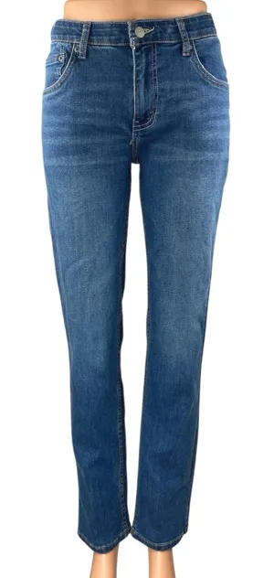 Levi's 502 Women's Blue Medium Wash Mid Rise Straight Leg Denim Jeans Size 28 thumbnail 1