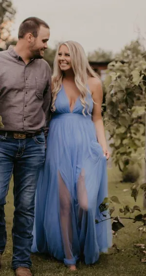 Blue dress thumbnail 1