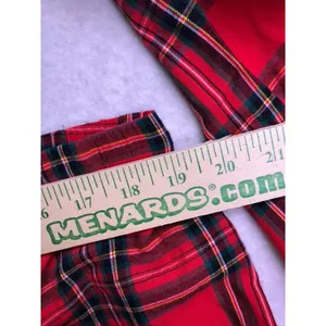 Victoria's Secret Pajama Set Women XL Red Plaid Flannel Sleepwear Holiday thumbnail 7