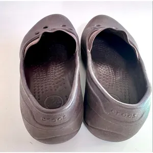 Crocs Juneau Flats Loafers Brown Womens Size 9 Slip On Shoes Elastic Band Rubber thumbnail 6