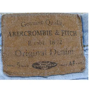 Vintage Abercrombie & Fitch High Waisted Denim Shorts Light Wash Cut Off Size 10 thumbnail 3