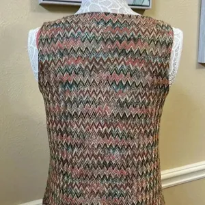 Anthropologie Maeve Westwater Chevron Pattern High Low Knit Flapper D…​ thumbnail 4
