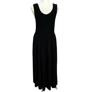Go Fish Size L Maxi Dress Smocked Tank Black Capsule Minimal thumbnail 2