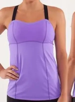 Lululemon athletica catch me tank power purple Running‎ athletic women's size 8 thumbnail 1