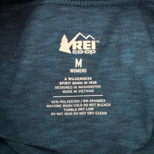 REI Co-op‎ Midweight Quarter Zip Pullover Medium Blue Heathered Gorpcore Hiking thumbnail 8