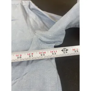 90s Teacher Embroidered School Theme Dressbarn Blue Button Up Long Sleeve Top L thumbnail 11