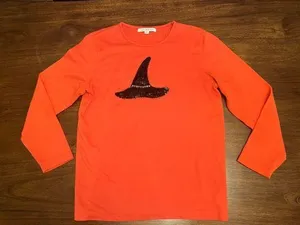 Halloween witches sequin shirt size small 3/4 sleeve thumbnail 1