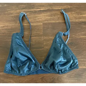 Intimately Free People Women's Satin Can't Stop Me Soft Bralette in Navy Size XS thumbnail 3