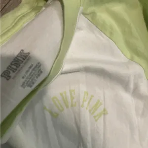 PINK Victoria's Secret Lime and White Tee thumbnail 2