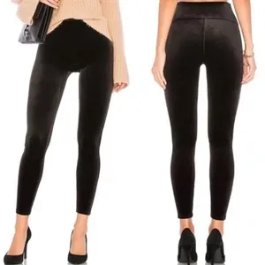 SPANX Velvet Leggings High Waisted‎ Lounge Pants Black Size L thumbnail 11