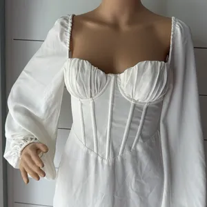 Princess Polly Laurie Corset Mini Dress White Sz 2 thumbnail 3