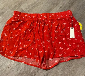 Flowy Shorts Red thumbnail 1