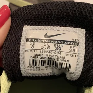 Nike Air Max S2S gray knit upper training shoe black trim and green laces Size 8 thumbnail 7