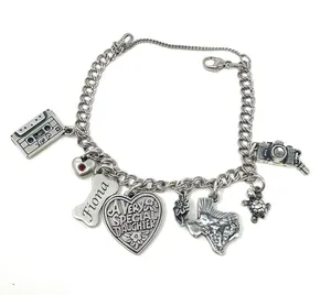 James Avery sterling silver charm bracelet, 8 charms thumbnail 3