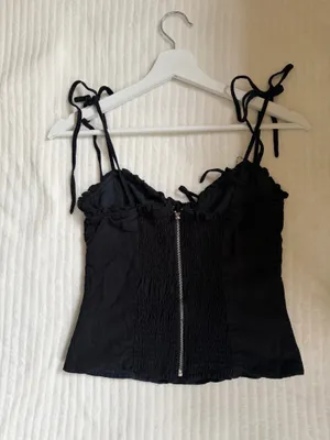 Top Corset Negro de Lino Guess - Tirantes Ajustables (Talla S) thumbnail 5